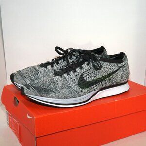2016 Nike Flyknit Racer Oreo Black White 526628-101 Mens US 12